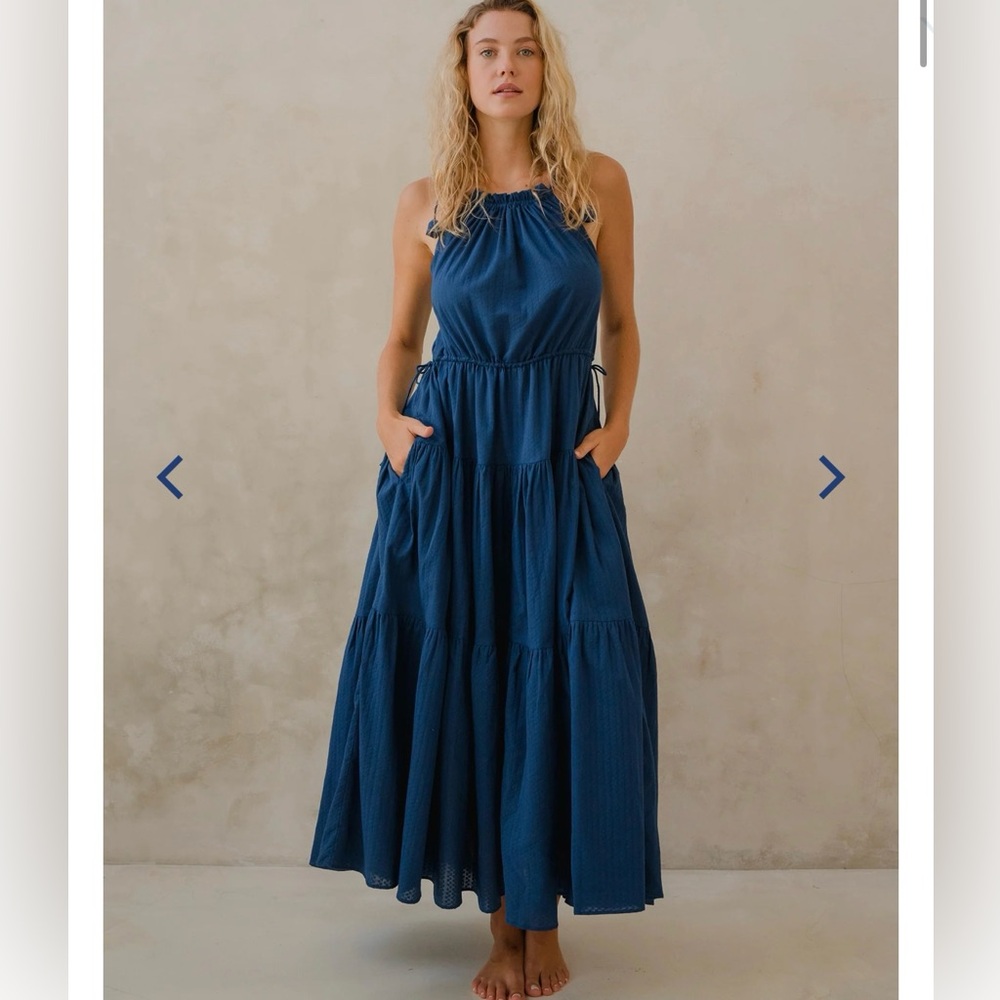 Erica Wilson Nantucket Bali Dress California Blue Medium